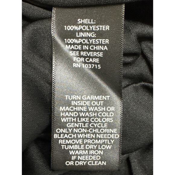 Nicole Miller "Very Black" Size 12 Skirt Knot Waist With High Low Hem - Picture 6 of 6